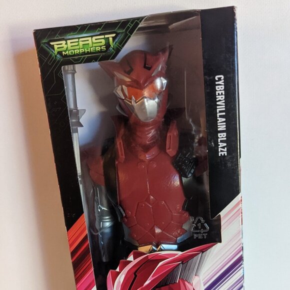 NWT Power Rangers Cybervillain Blaze Red Action Figure Beast Morphers Hasbro NIB - Picture 2 of 8
